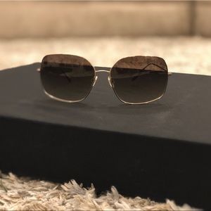 Oliver People’s Nona Gold-Olive Gradient lenses